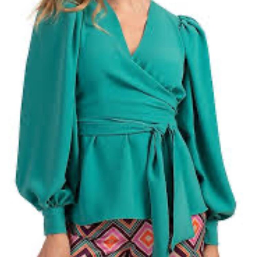 NWT Trinna Turk size Wrap woman's Blouse